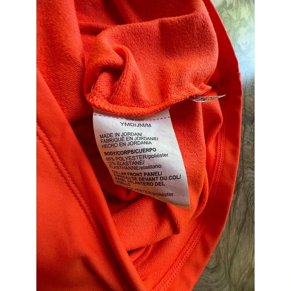 Under Armour Youth Medium Orange ColdGear Quarter Zip Pullover Long Sleeve Top